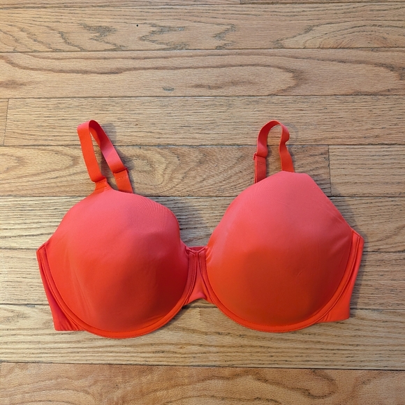 Skims Fits Everybody Red Orange Bra 42 DD Like New - Picture 1 of 5